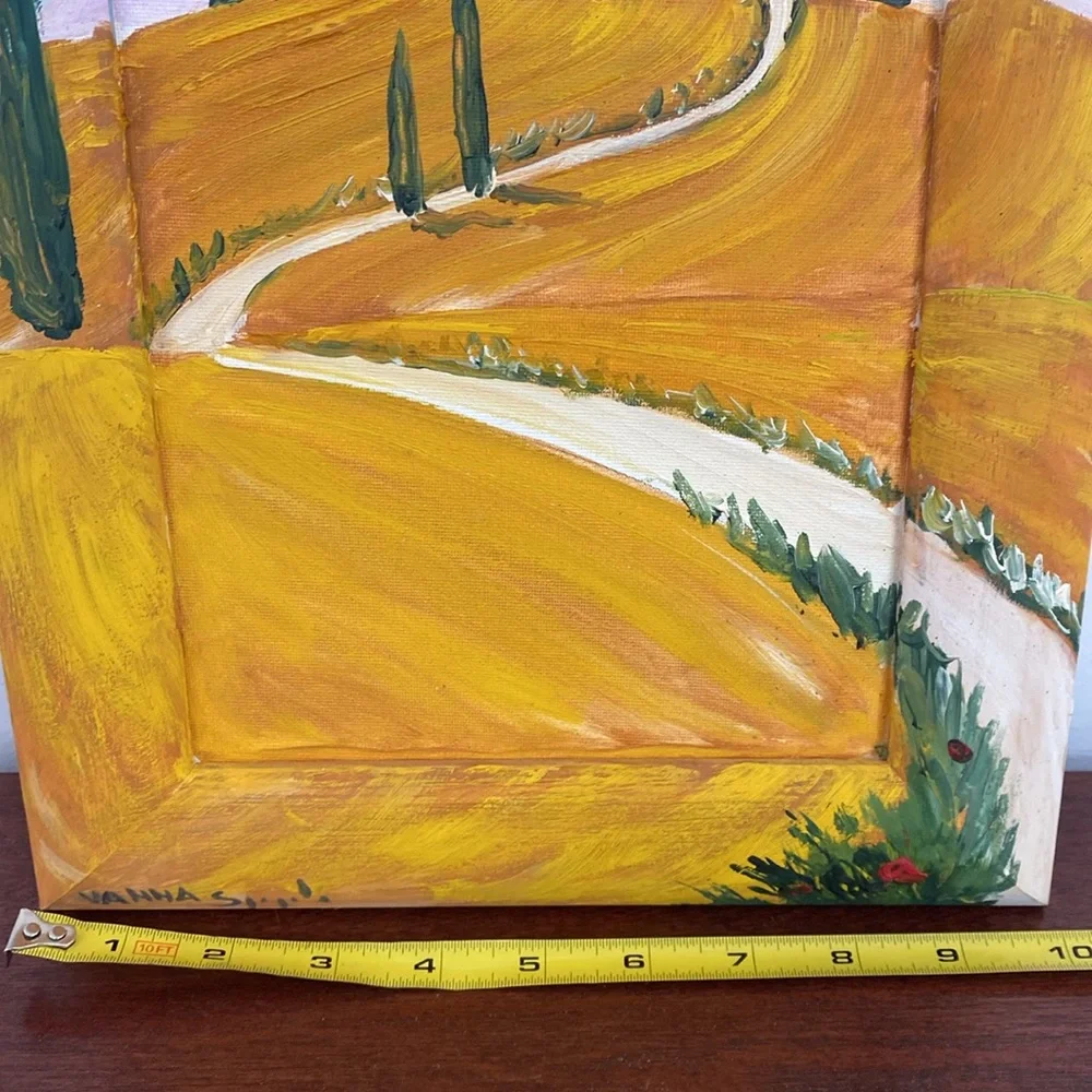 Original Signed Tuscan Landscape — Framed & Ready To Hang - Picture 4 of 11
